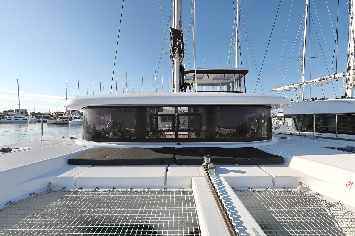 Exterior view of Fat Cat, a Lagoon 42 catamaran at Općina Sukošan, Croatia
