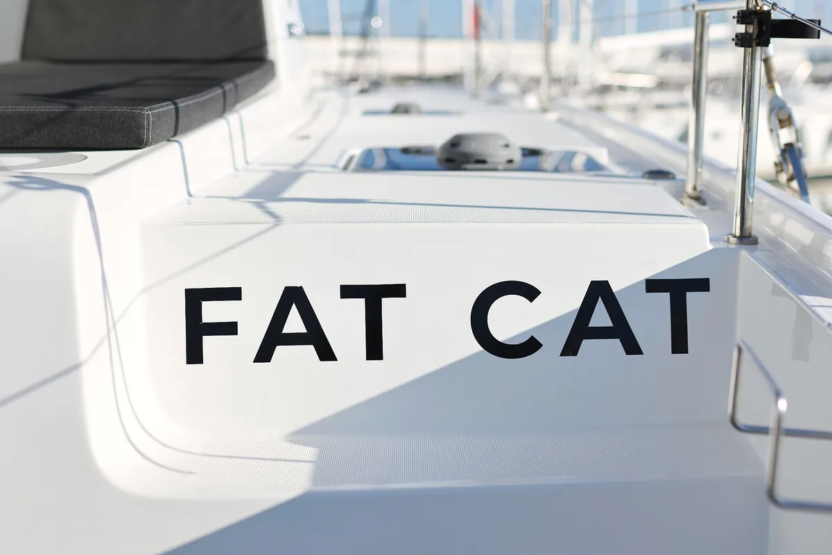 Fat Cat, a Lagoon 42 catamaran at Općina Sukošan, Croatia