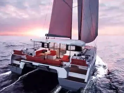 Windhunter, a Excess 14 catamaran at Dubrovnik, Croatia
