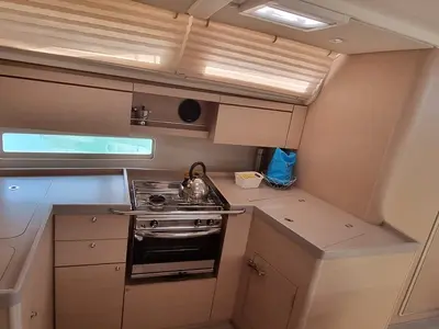 Galley of Leo, a Beneteau Oceanis 40.1 sailboat at Olbia, Italy
