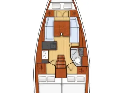 Aquarius, a Beneteau Oceanis 35.1 sailboat at Grad Biograd na Moru, Croatia