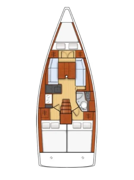 Aquarius, a Beneteau Oceanis 35.1 sailboat at Grad Biograd na Moru, Croatia