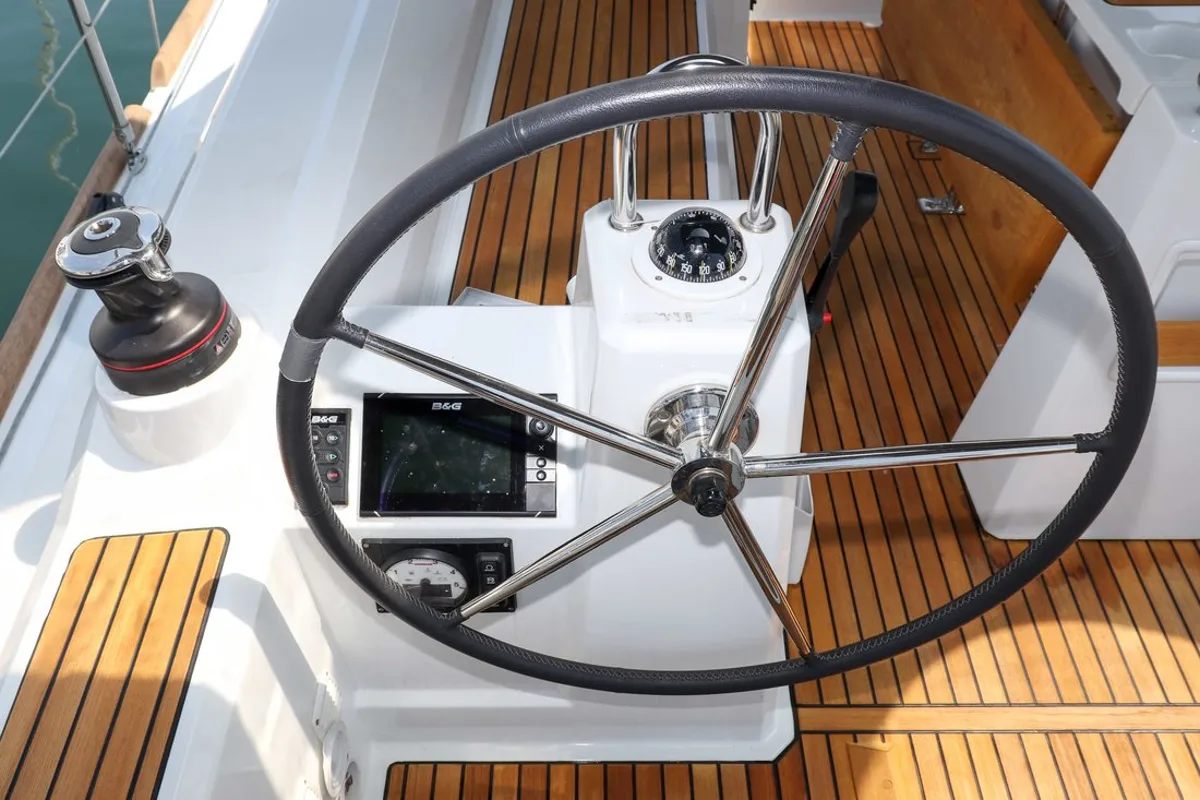 Aquarius, a Beneteau Oceanis 35.1 sailboat at Grad Biograd na Moru, Croatia