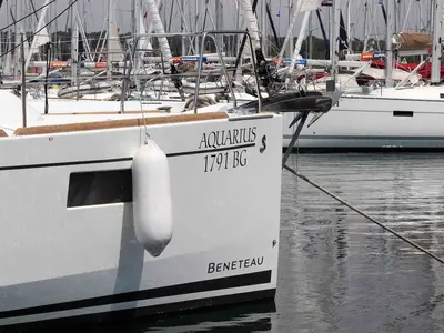 Aquarius, a Beneteau Oceanis 35.1 sailboat at Grad Biograd na Moru, Croatia