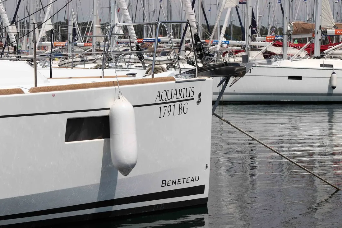 Aquarius, a Beneteau Oceanis 35.1 sailboat at Grad Biograd na Moru, Croatia