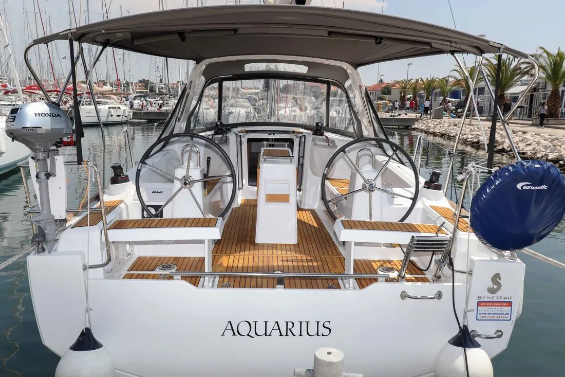 Aquarius, a Beneteau Oceanis 35.1 sailboat at Grad Biograd na Moru, Croatia