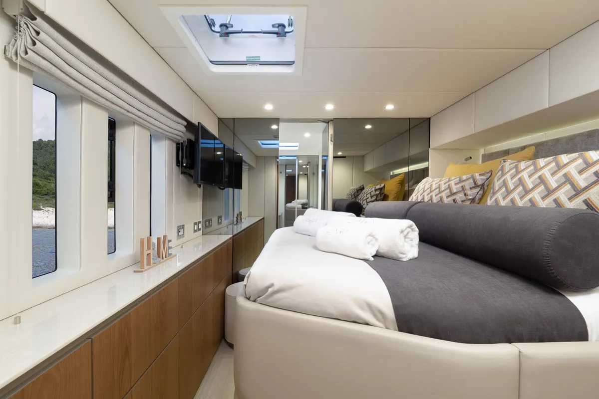 Cabin on Zara, a Sunreef 50 catamaran at Kaštela, Croatia