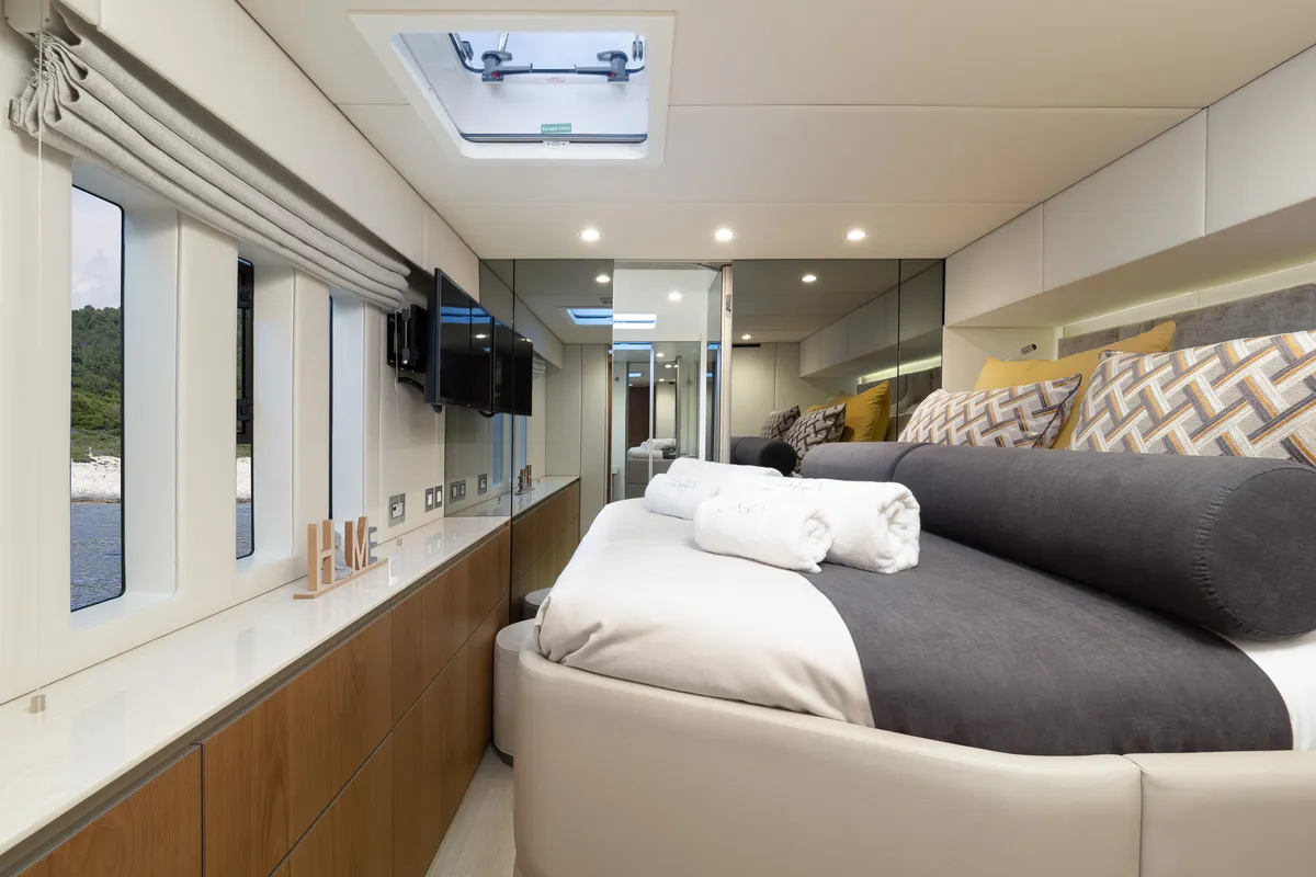 Cabin on Zara, a Sunreef 50 catamaran at Kaštela, Croatia