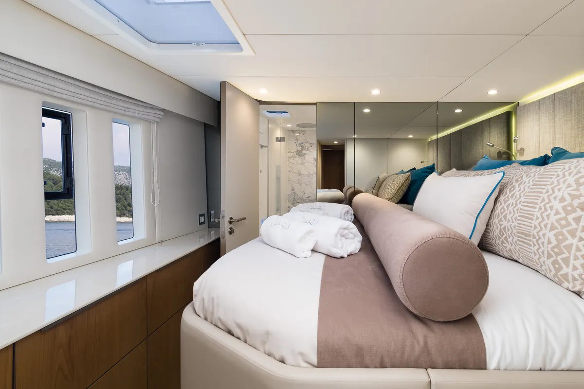 Cabin on Zara, a Sunreef 50 catamaran at Kaštela, Croatia