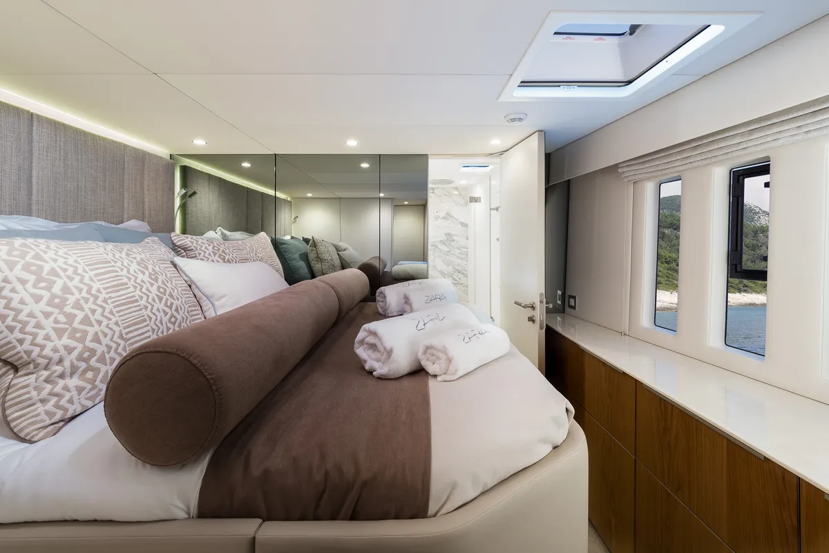 Cabin on Zara, a Sunreef 50 catamaran at Kaštela, Croatia