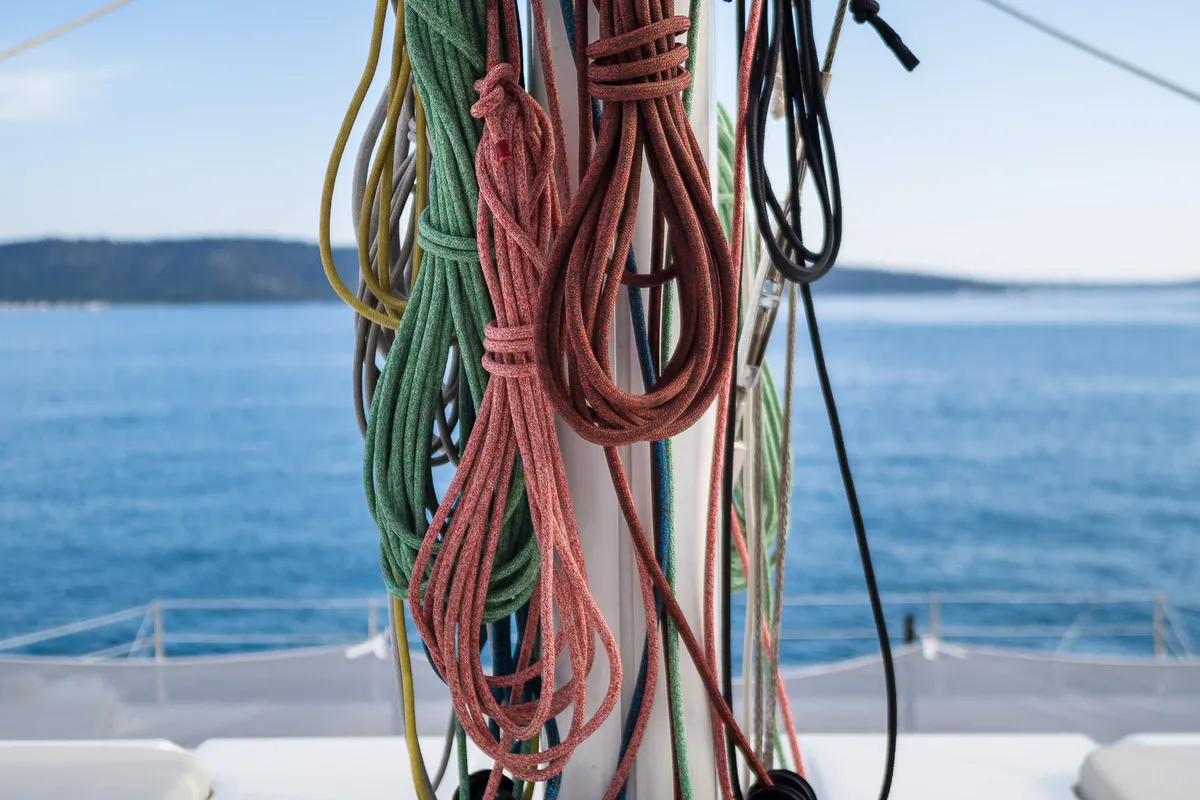 Zara, a Sunreef 50 catamaran at Kaštela, Croatia