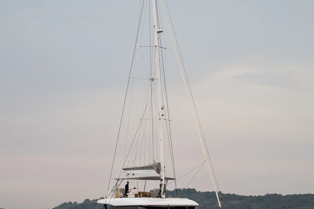Head on Zara, a Sunreef 50 catamaran at Kaštela, Croatia