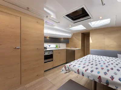 Galley of Elana, a Elan Impression 45 sailboat at Split, Croatia