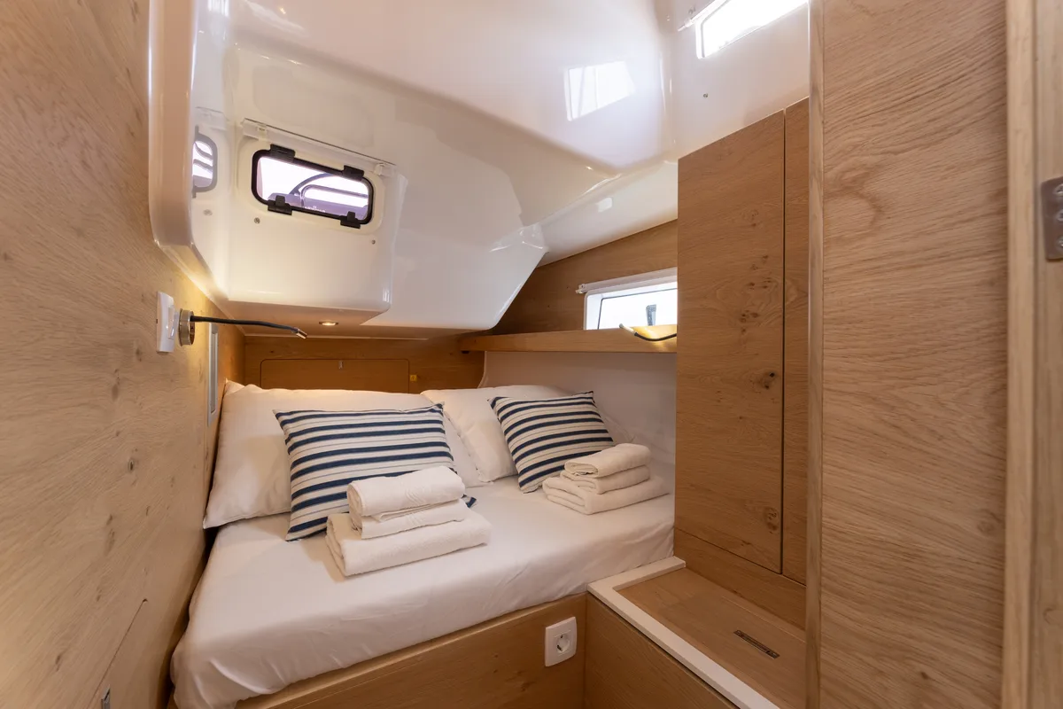Cabin on Elana, a Elan Impression 45 sailboat at Split, Croatia