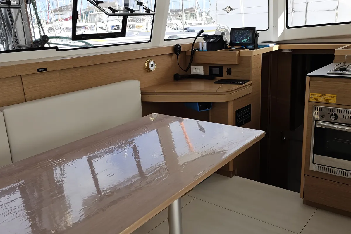 Salon of Excess 11, a catamaran at Alameda, United States