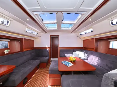 Salon of Audrey, a Hanse 455 sailboat at Dubrovnik, Croatia