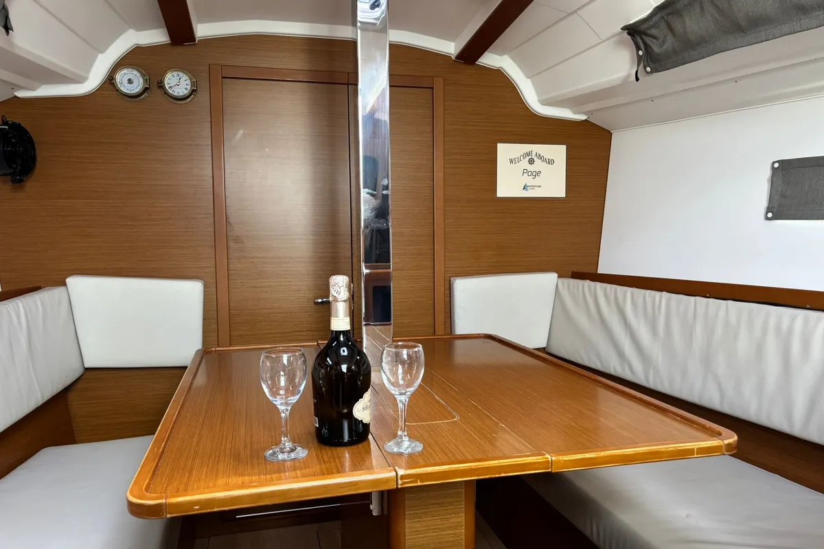 Salon of Page, a Jeanneau Sun Odyssey 349 sailboat at Općina Pakoštane, Croatia