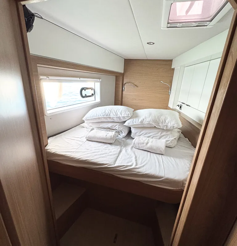 Cabin on Zinfandel, a Bali 4.2 catamaran at Pirovac, Croatia