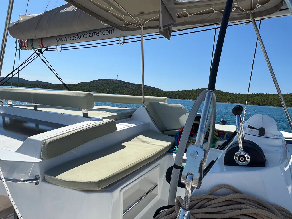 Zinfandel, a Bali 4.2 catamaran at Pirovac, Croatia