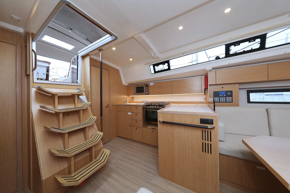 Galley of Maupiti, a Bavaria C42 sailboat at Biograd na Moru, Croatia
