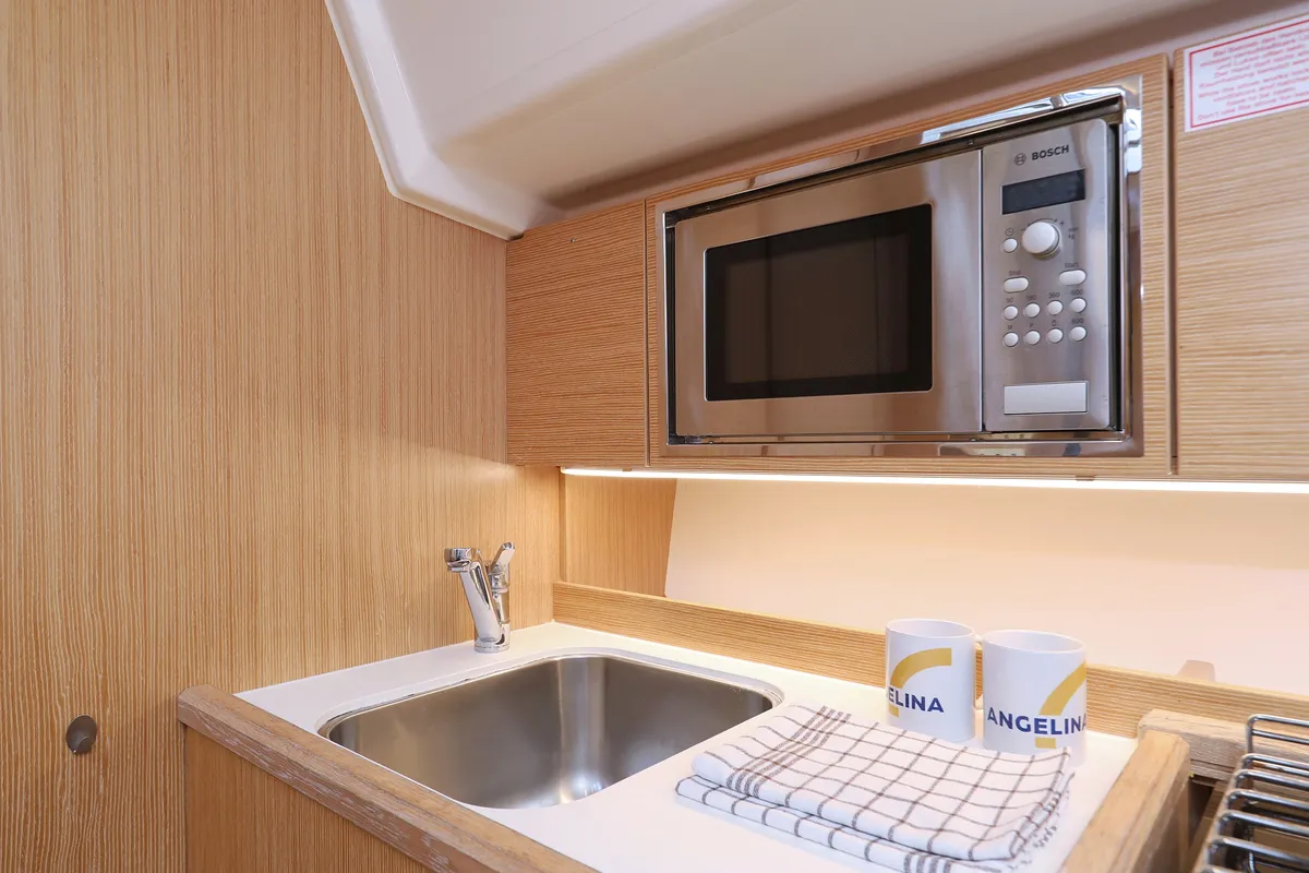Galley of Maupiti, a Bavaria C42 sailboat at Biograd na Moru, Croatia