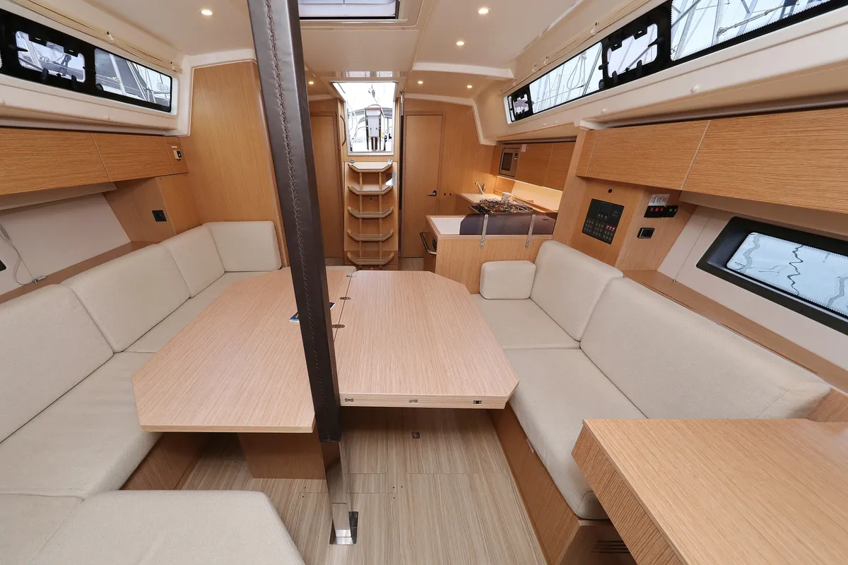 Salon of Maupiti, a Bavaria C42 sailboat at Biograd na Moru, Croatia