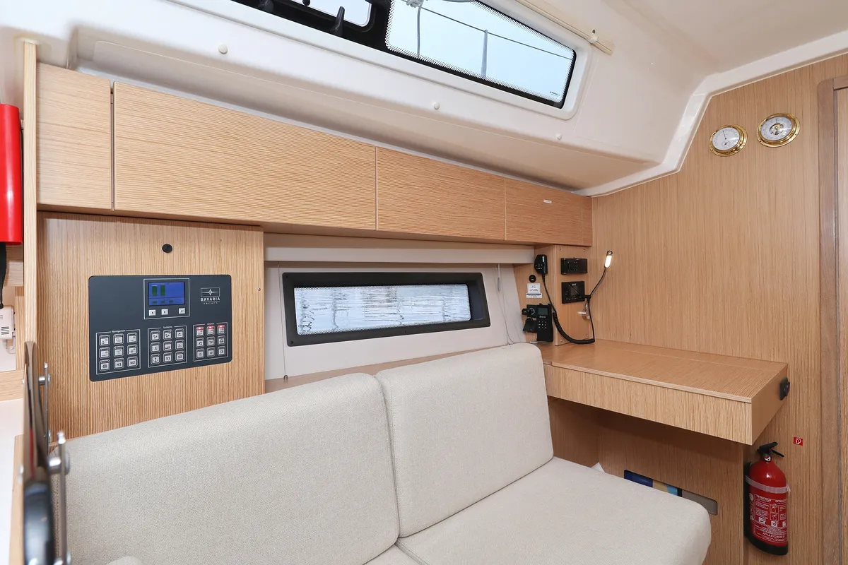 Salon of Maupiti, a Bavaria C42 sailboat at Biograd na Moru, Croatia