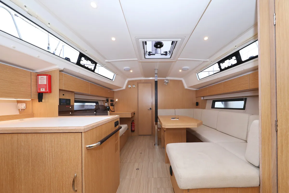 Salon of Maupiti, a Bavaria C42 sailboat at Biograd na Moru, Croatia