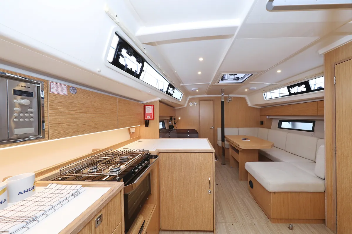 Galley of Maupiti, a Bavaria C42 sailboat at Biograd na Moru, Croatia