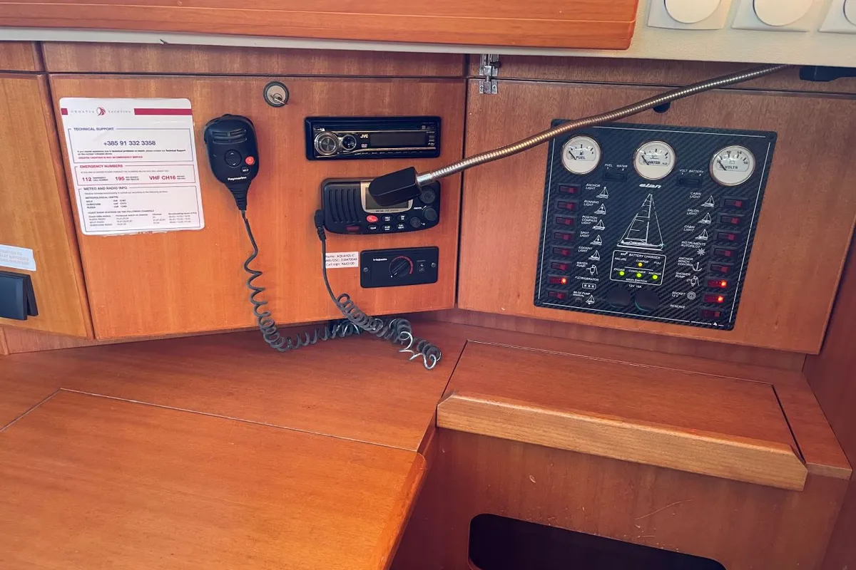Aquaholic, a Elan 434 Impression sailboat at Grad Pula, Croatia