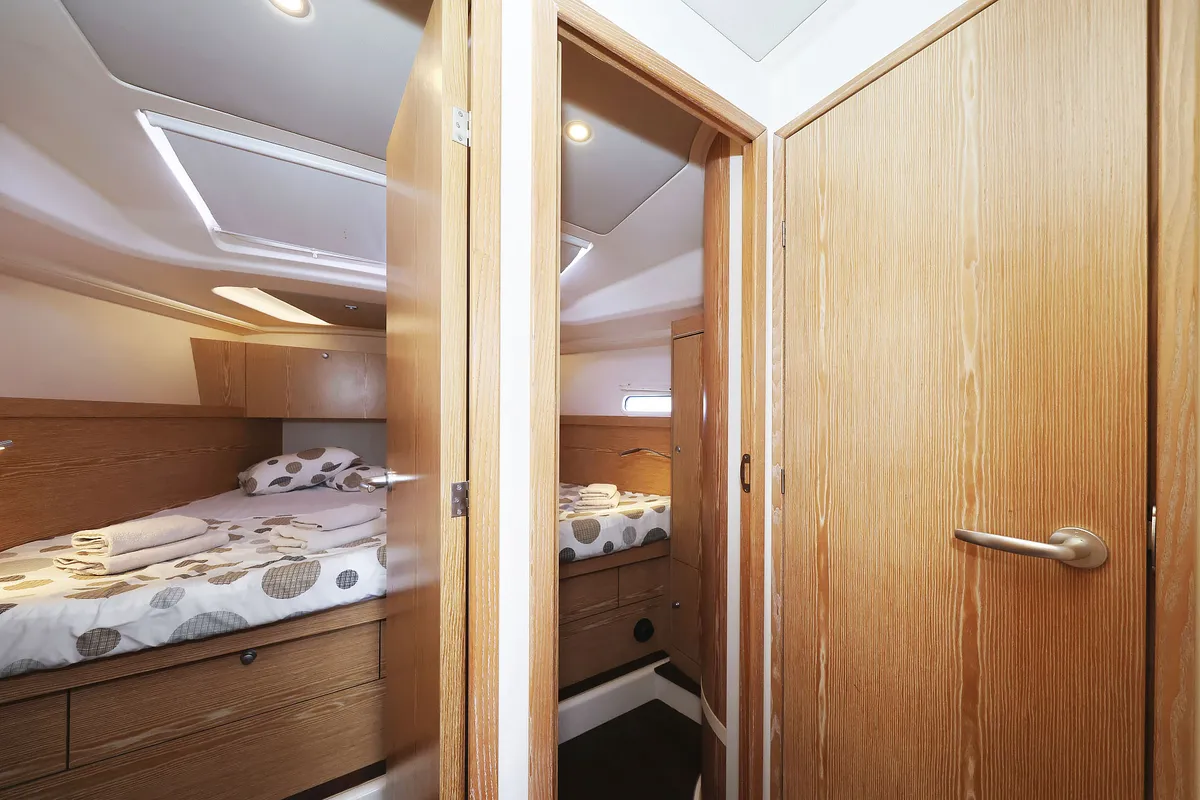 Cabin on Seaway, a Hanse 455 sailboat at Grad Biograd na Moru, Croatia