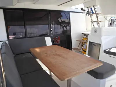 HANNAH III, a Fountaine Pajot Astréa 42 catamaran at Municipal Unit of Nea Peramos, Greece