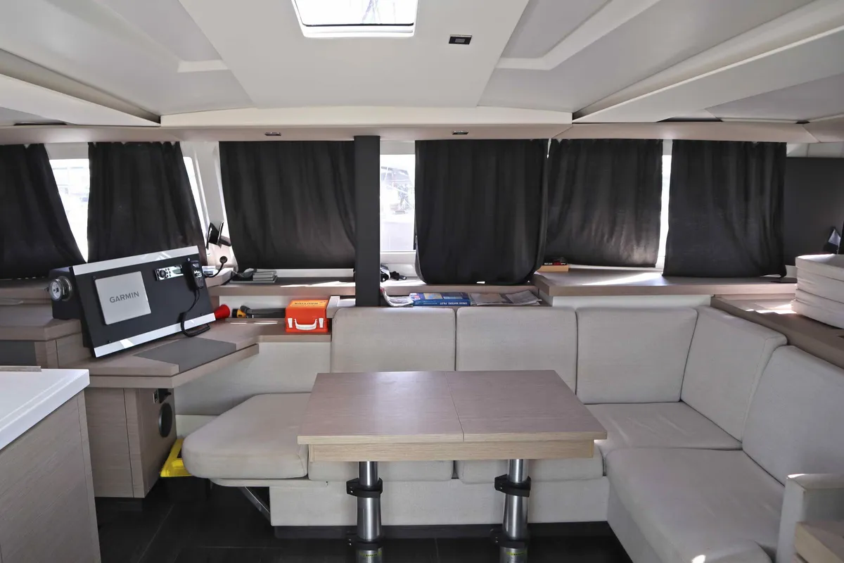 HANNAH III, a Fountaine Pajot Astréa 42 catamaran at Municipal Unit of Nea Peramos, Greece