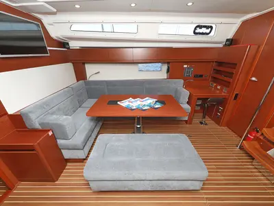 Cabin on Cosmopolitan, a Hanse 508 sailboat at Grad Biograd na Moru, Croatia