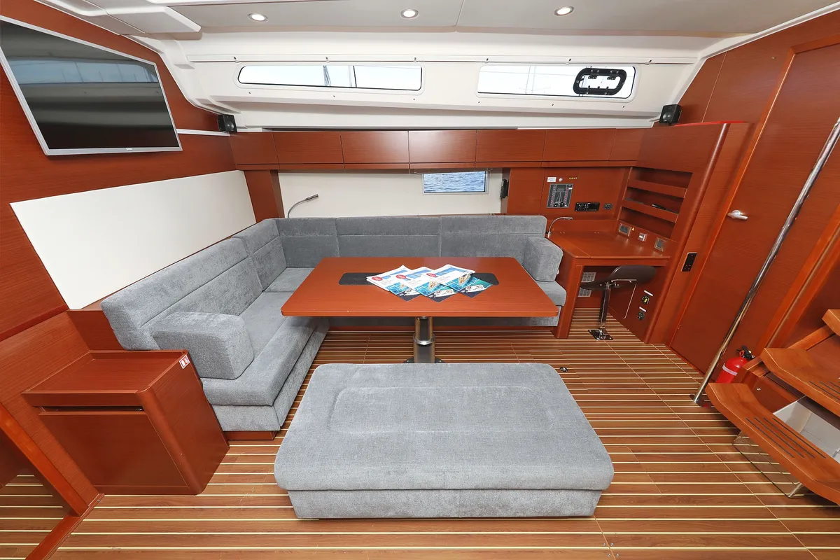 Cabin on Cosmopolitan, a Hanse 508 sailboat at Grad Biograd na Moru, Croatia