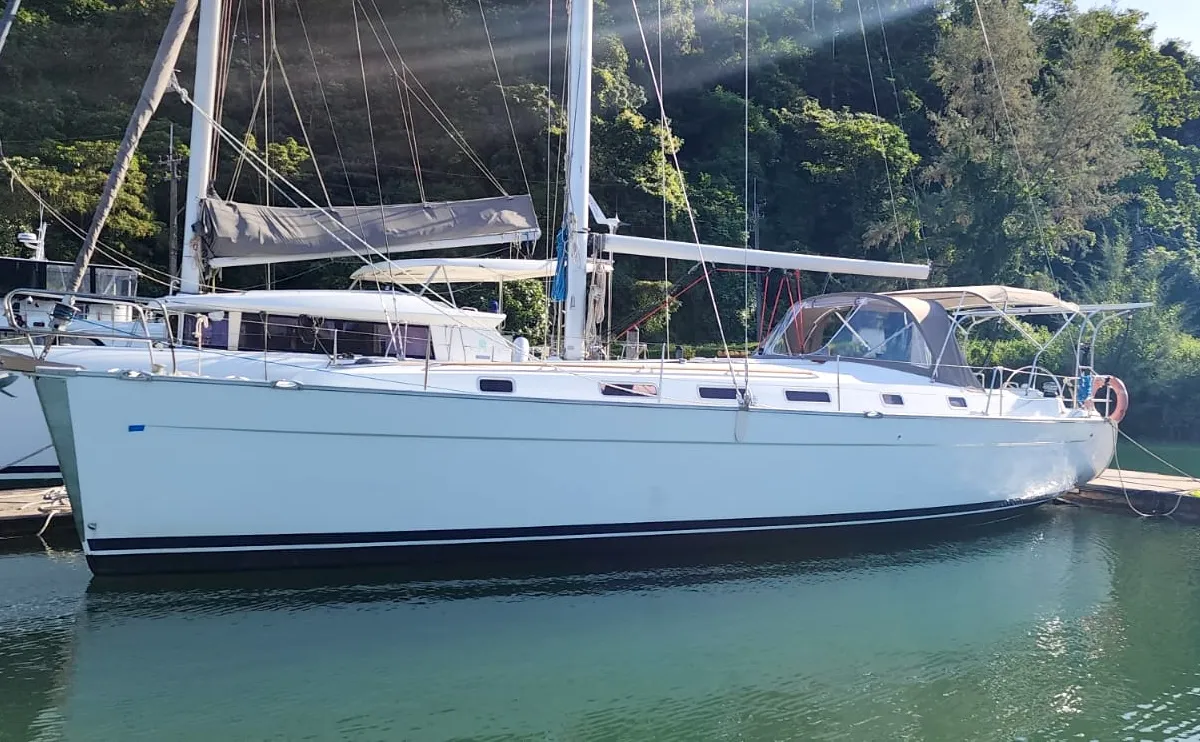 Exterior view of Grace of Rockfleet, a Beneteau Cyclades 43.4 sailboat at Baan Salak Phet, Thailand