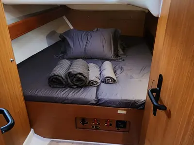 Cabin on Grace of Rockfleet, a Beneteau Cyclades 43.4 sailboat at Baan Salak Phet, Thailand