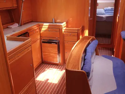Galley of Makani, a Bavaria Cruiser 46 sailboat at Primošten, Croatia