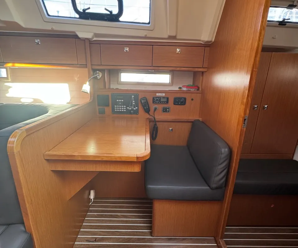 Salon of Maestral, a Bavaria Cruiser 41 sailboat at Općina Rogoznica, Croatia
