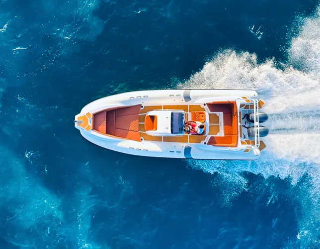 Exterior view of Viga Luxury 900, a Viga Luxury 900 RIB at Grad Pula, Croatia
