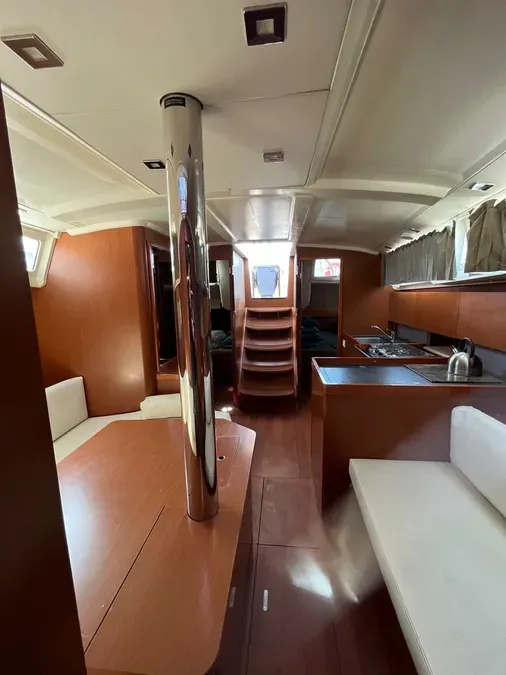 Salon of Illusion, a Beneteau Oceanis 41.1 sailboat at Kontokali, Greece