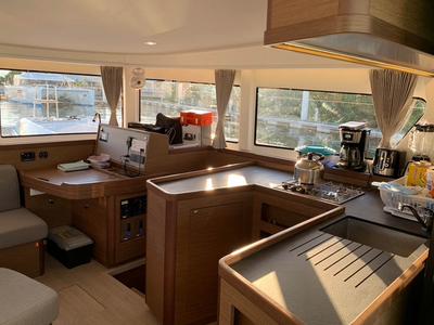 Galley of The Great Catsby, a Lagoon 42 catamaran at Road Town, British Virgin Islands