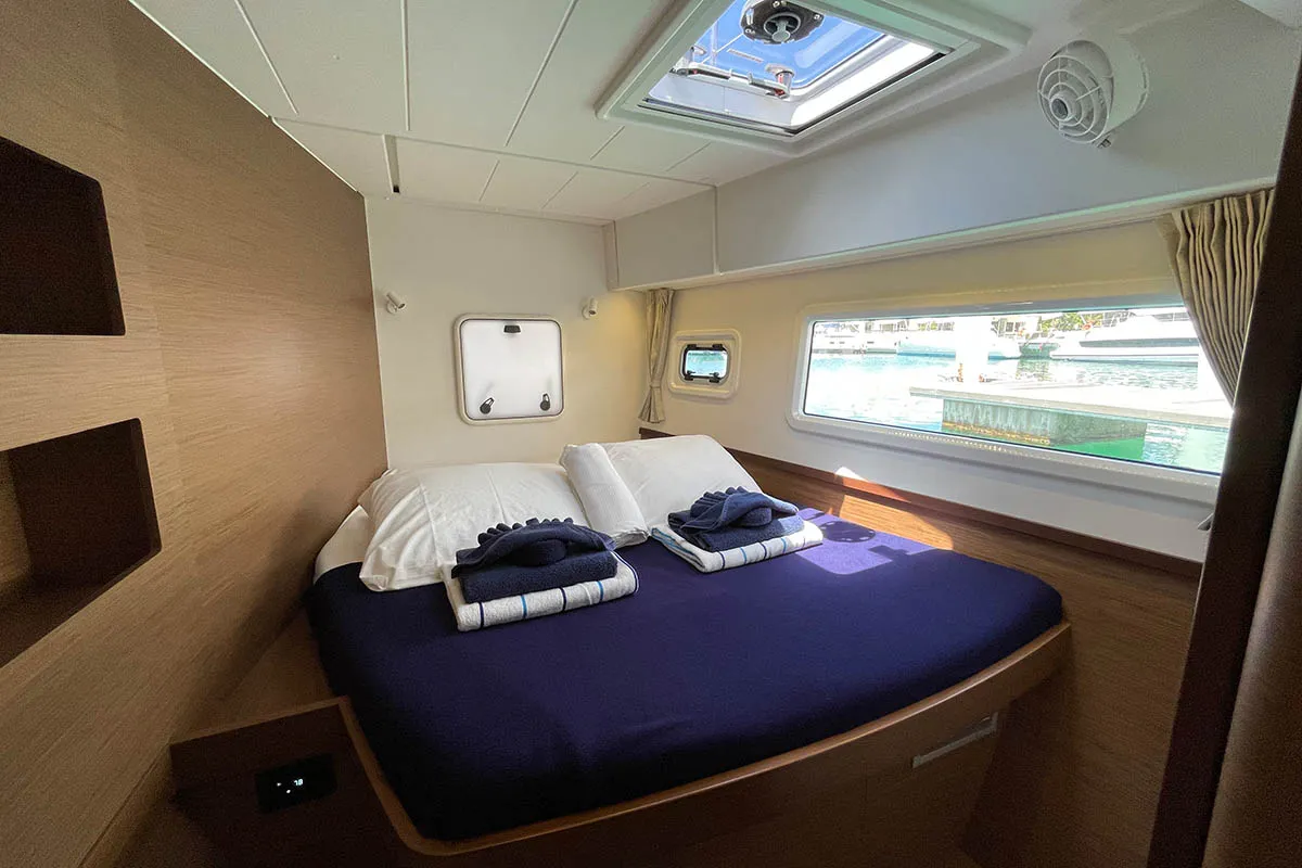 Cabin on The Great Catsby, a Lagoon 42 catamaran at Road Town, British Virgin Islands