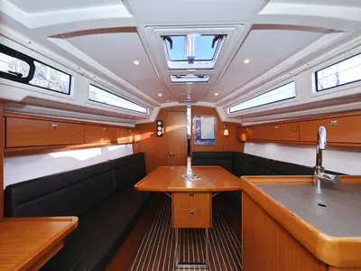 Salon of Dolce Vita, a Bavaria Cruiser 33 sailboat at Grad Vodice, Croatia