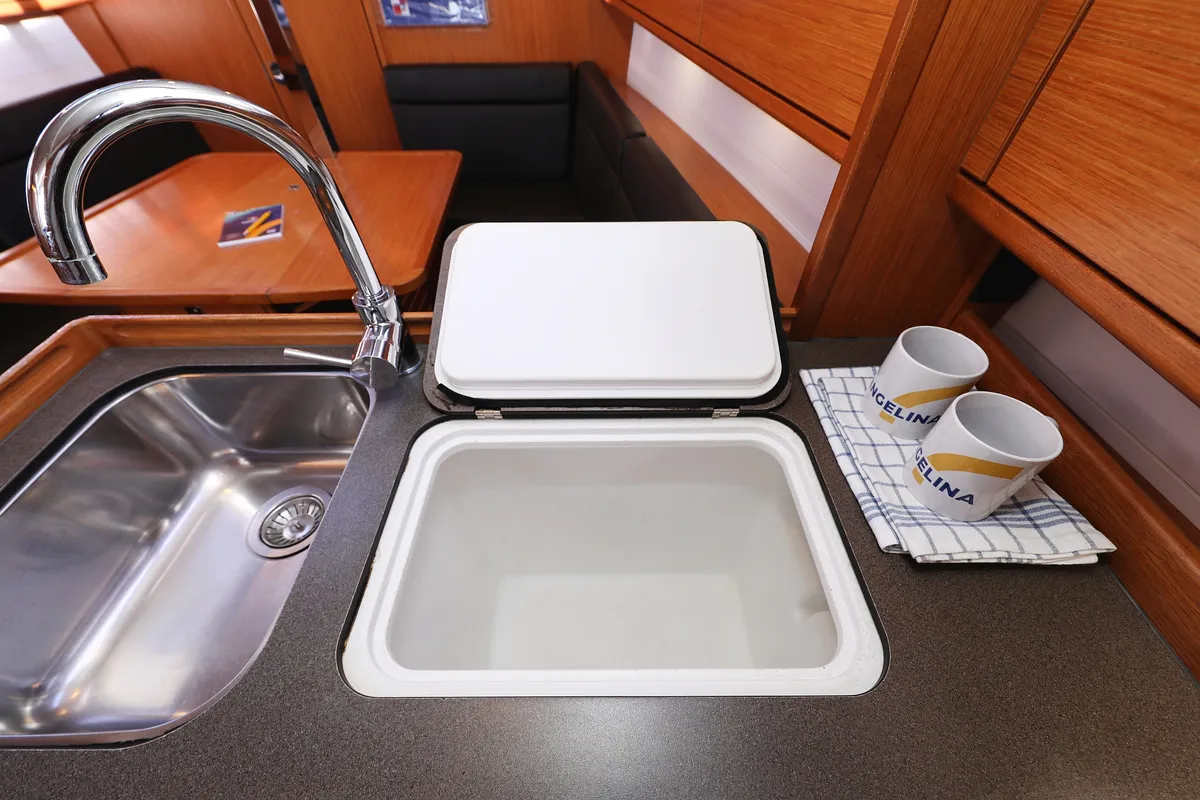 Galley of Dolce Vita, a Bavaria Cruiser 33 sailboat at Grad Vodice, Croatia