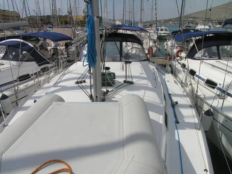 Galley of Sugar Daddy, a Beneteau Cyclades 43.4 sailboat at Grad Trogir, Croatia