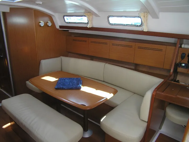 Cabin on Sugar Daddy, a Beneteau Cyclades 43.4 sailboat at Grad Trogir, Croatia