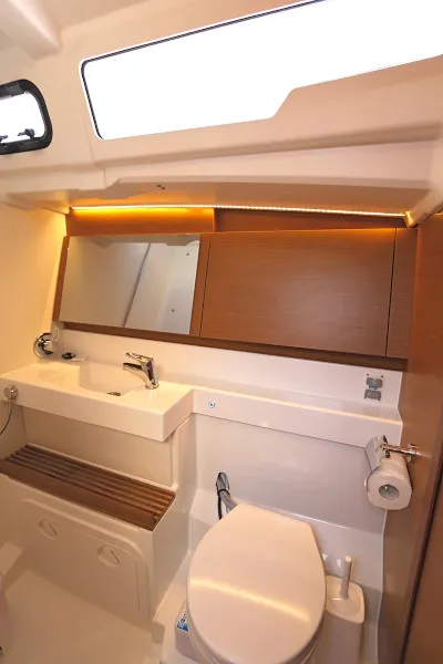 Head on Avra, a Jeanneau Sun Odyssey 490 sailboat at Lavreotiki Municipal Unit, Greece