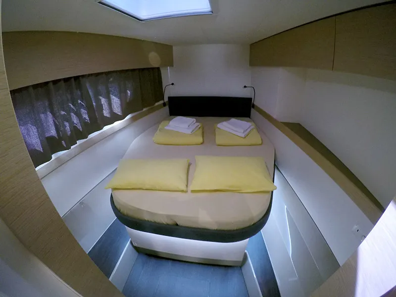 Cabin on Alize, a Fountaine Pajot Elba 45 catamaran at Grad Šibenik, Croatia
