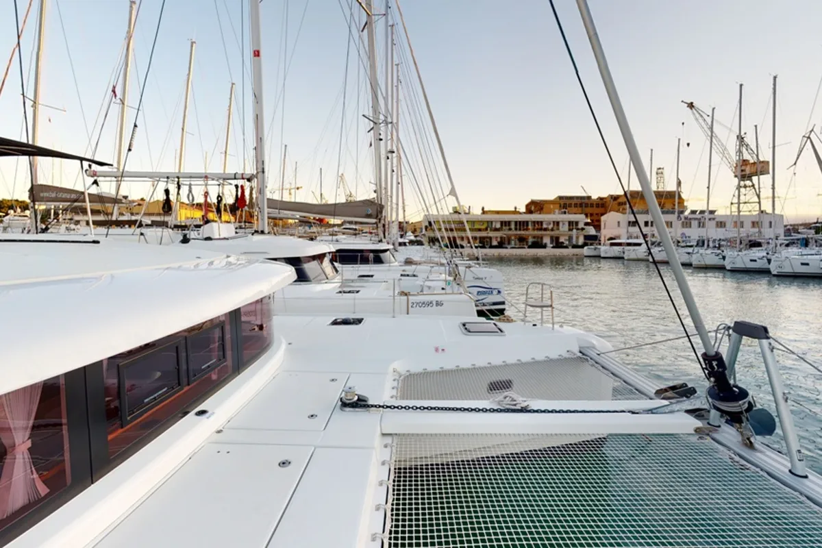 Deck of Best Friends I, a Lagoon 42 catamaran at Općina Rogoznica, Croatia
